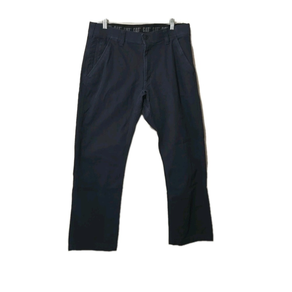 Caterpillar Mens 32x29 Blue Carpenter Pants Durable Utility Workwear CAT Denim L